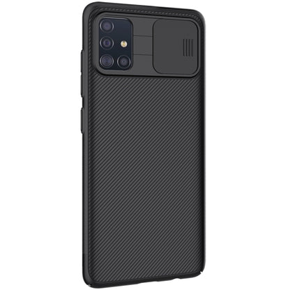 For Galaxy A51 NILLKIN Black Mirror Series PC Camshield Full Coverage Dust-proof Scratch Resistant Mobile Phone Case(Black) - Galaxy Phone Cases by NILLKIN | Online Shopping South Africa | PMC Jewellery