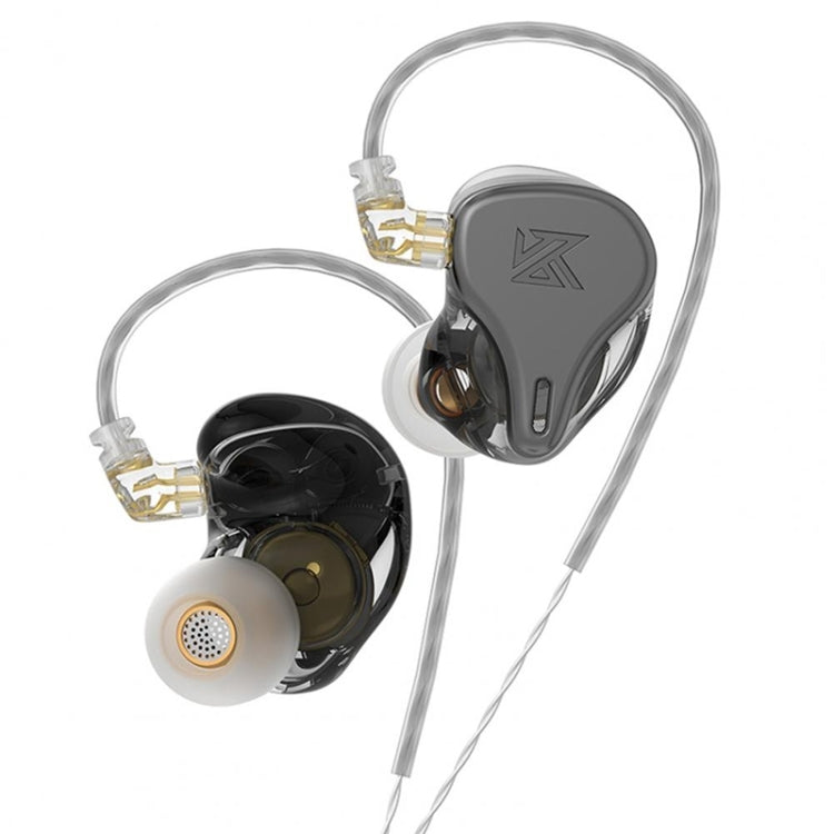 KZ-DQ6S 1.2m Three-Unit Dynamic Subwoofer In-Ear Headphones, Style:Without Microphone(Black) - free shipping - PMC TechLife - Order now!