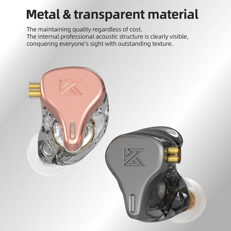 KZ-DQ6S 1.2m Three-Unit Dynamic Subwoofer In-Ear Headphones, Style:Without Microphone(Black) - free shipping - PMC TechLife - Order now!