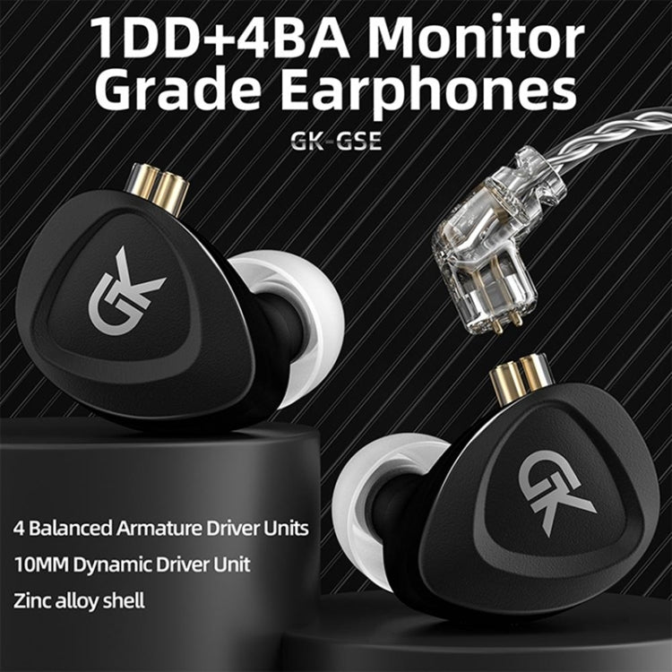 GK GSE Ten-Unit Coil Iron Subwoofer HIFI In-Ear Headphones(Without Microphone) - In Ear Wired Earphone by PMC TechLife | Online Shopping South Africa | PMC TechLife
