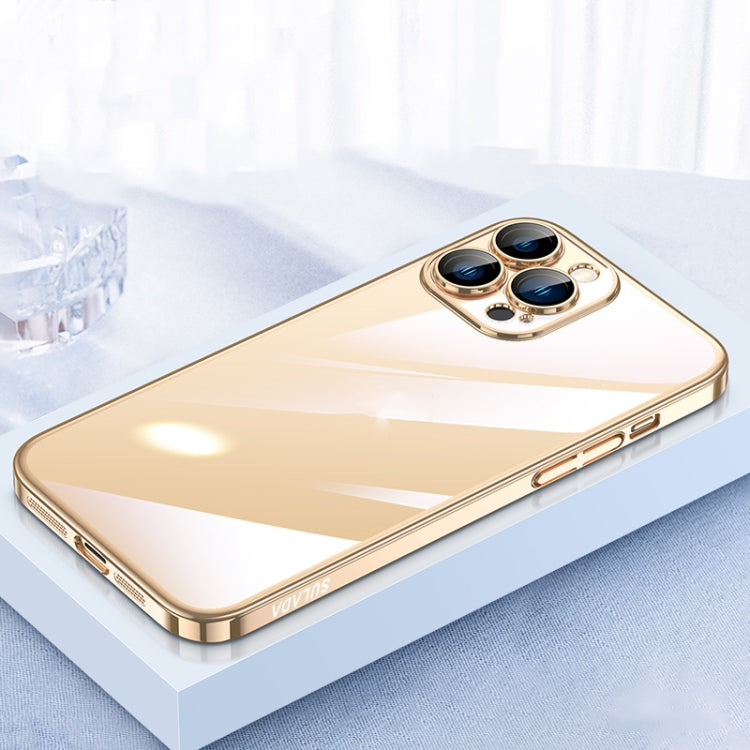 For iPhone 13 Pro SULADA JINGJIA Series Lens Protector PC Phone Case (Gold) - iPhone 13 Pro Cases by SULADA | Online Shopping South Africa | PMC TechLife | Buy Now Pay Later Mobicred