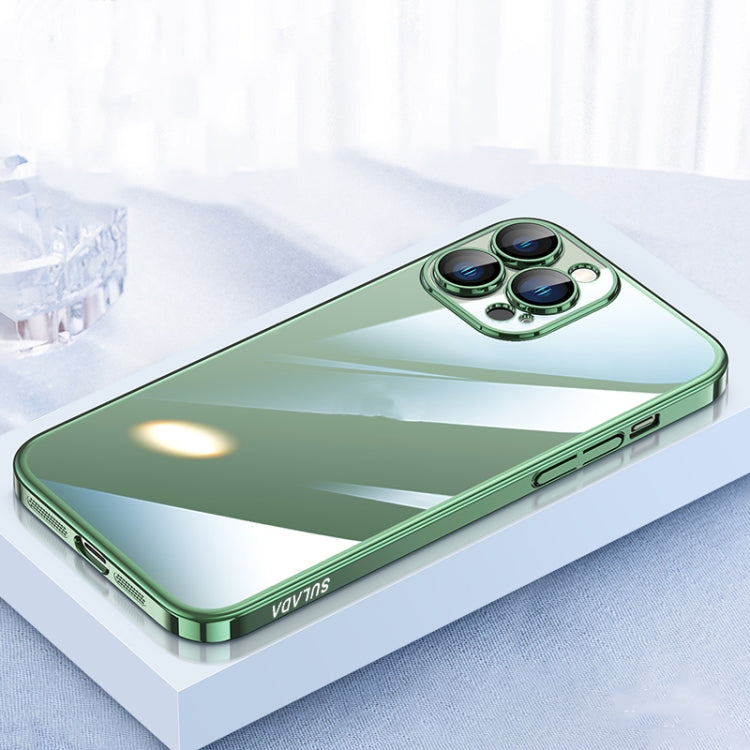 For iPhone 13 Pro Max SULADA JINGJIA Series Lens Protector PC Phone Case (Greeen) - iPhone 13 Pro Max Cases by SULADA | Online Shopping South Africa | PMC TechLife