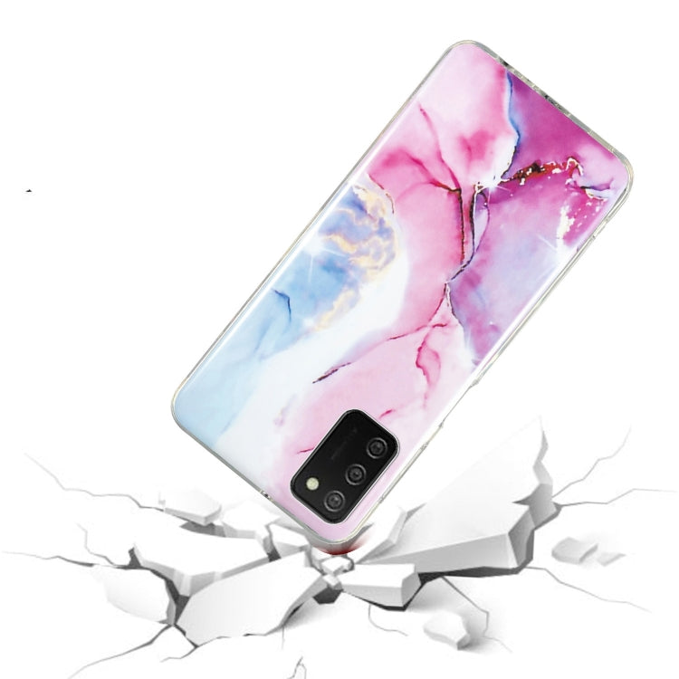 For Samsung Galaxy A02s IMD Marble Pattern TPU Phone Case(Pink Blue) - free shipping - PMC TechLife - Order now!