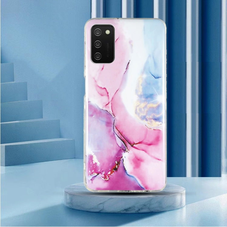 For Samsung Galaxy A02s IMD Marble Pattern TPU Phone Case(Pink Blue) - free shipping - PMC TechLife - Order now!