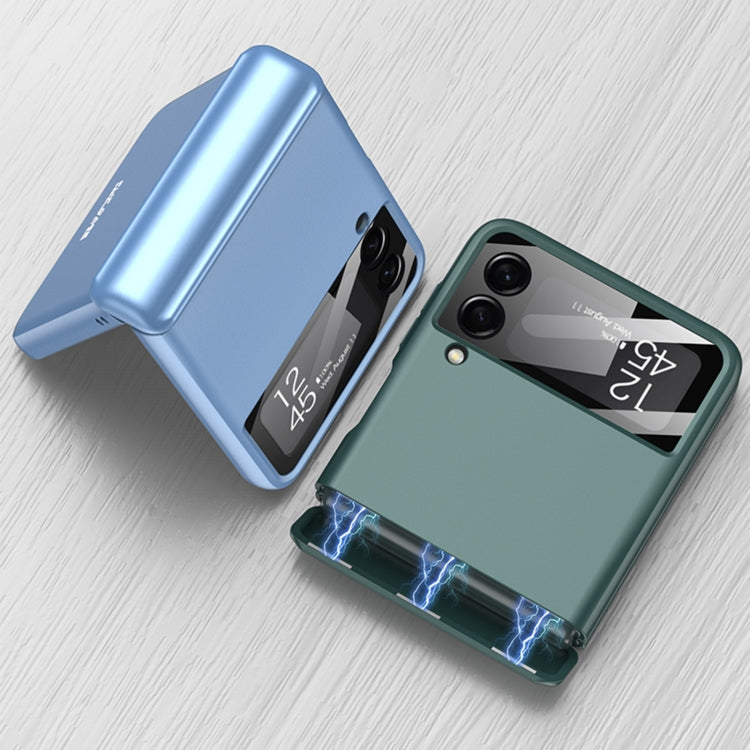 For Samsung Galaxy Z Flip4 GKK Magnetic Fold All-inclusive Protective Phone Case(Green) - Galaxy Z Flip4 5G Cases by GKK | Online Shopping South Africa | PMC TechLife | Buy Now Pay Later Mobicred