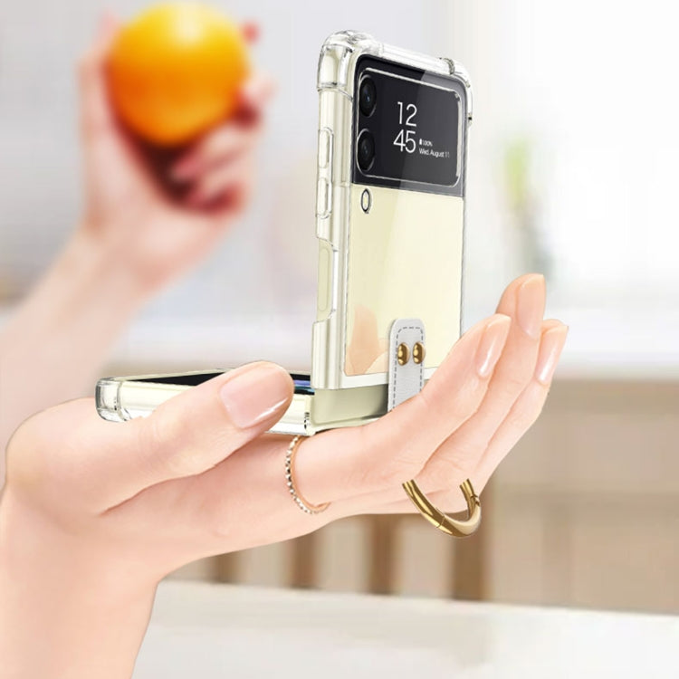 For Samsung Galaxy Z Flip4 GKK Airbag Protective Phone Case with Ring & Pen(Black) - Galaxy Z Flip4 5G Cases by GKK | Online Shopping South Africa | PMC TechLife