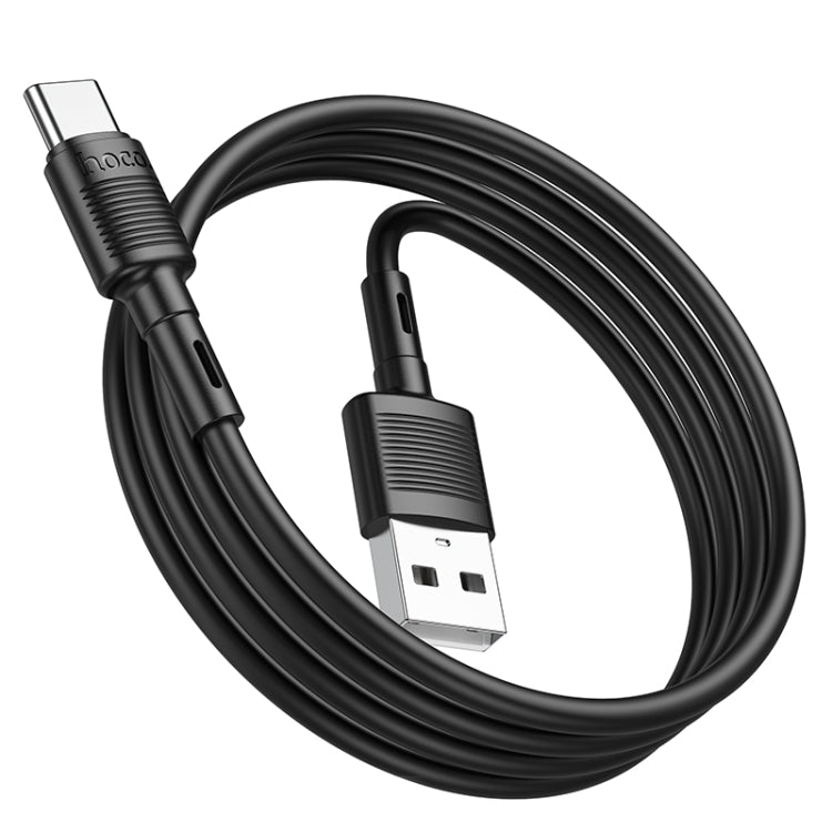 hoco X83 3A USB to USB-C / Type-C Victory Charging Data Cable，Length：1m(White) - USB-C & Type-C Cable by hoco | Online Shopping South Africa | PMC Jewellery | Buy Now Pay Later Mobicred