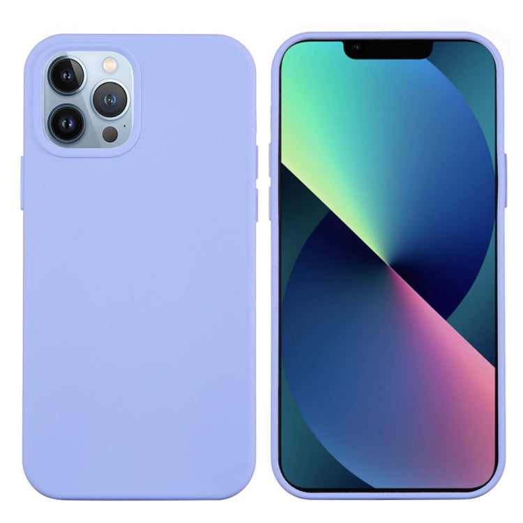 For iPhone 14 Pro Max Solid Color Silicone Phone Case (Purple) - free shipping - PMC TechLife - Order now!