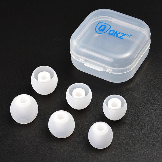 QKZ GJES 6-in-1 In-Ear Earphone Silicone Ear Caps(Transparent White) - Anti-dust & Ear Caps by QKZ | Online Shopping South Africa | PMC Jewellery