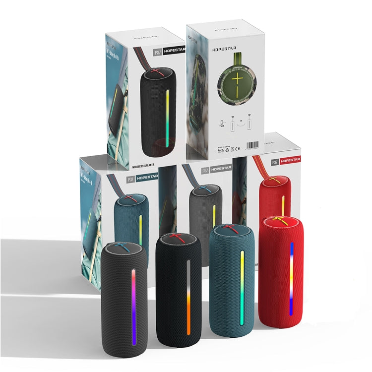 HOPESTAR P37 Outdoor Portable RGB Light Waterproof Wireless Bluetooth Speaker(Grey) - free shipping - PMC TechLife - Order now!