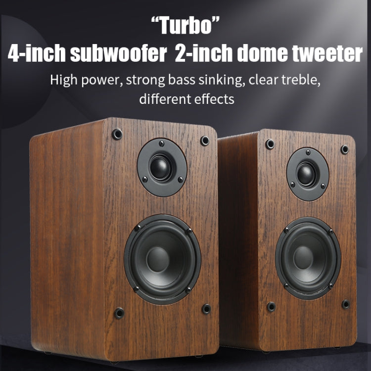 D1 Coaxial Card Bluetooth Wooden Desktop Speaker(Brown) - Desktop Speaker by PMC Jewellery | Online Shopping South Africa | PMC Jewellery