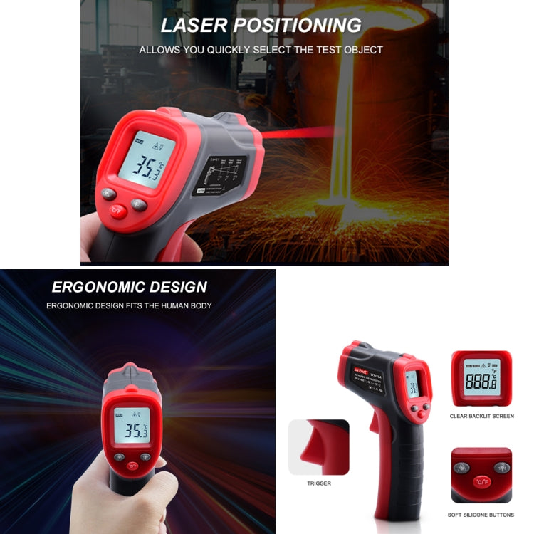 Wintact WT319A -50-400 Celsius LCD Display Infrared Thermometer, Battery Not Included - free shipping - PMC TechLife - Order now!