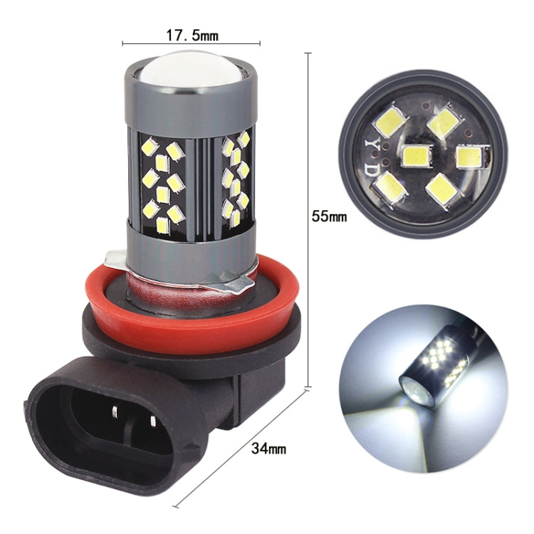 1 Pair H11 12V 7W Continuous Car LED Fog Light(Red Light) - Fog / Driving Lights by PMC TechLife | Online Shopping South Africa | PMC TechLife
