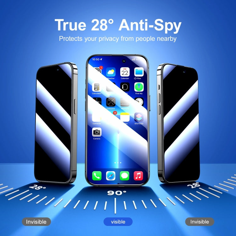 For iPhone 14 Plus JOYROOM 2.5D Screen Printing Full Screen Black Edge Privacy Tempered Glass Film - iPhone 14 Plus Tempered Glass by JOYROOM | Online Shopping South Africa | PMC TechLife