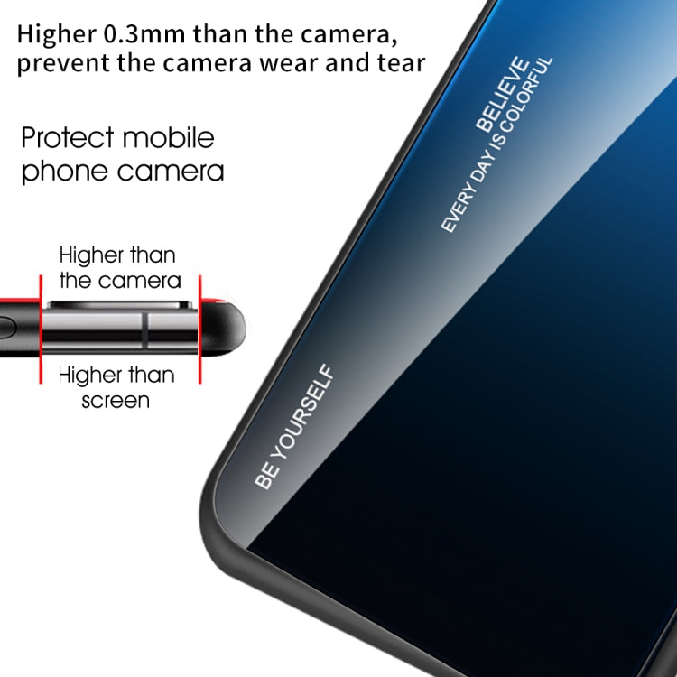 For Huawei nova 9 Gradient Color Glass Case(Red Black) - free shipping - PMC TechLife - Order now!