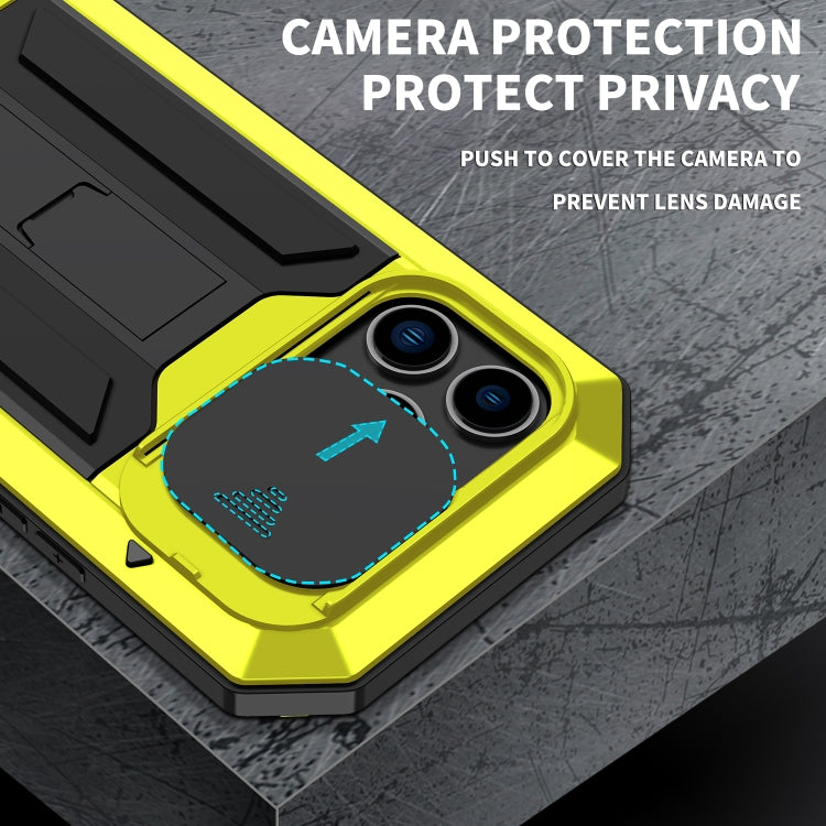 For iPhone 14 Pro Max R-JUST Shockproof Life Waterproof Dust-proof Case (Yellow) - iPhone 14 Pro Max Cases by R-JUST | Online Shopping South Africa | PMC Jewellery