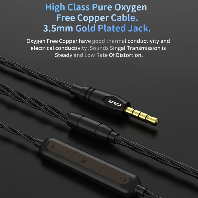 CVJ-CSN In-Ear Dual Magnetic Circuit Dynamic HIFI Wired Earphone, Style:Without Mic(Blue) - free shipping - PMC TechLife - Order now!