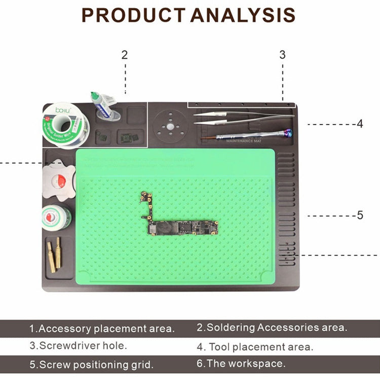 BAKU BA-696 2 in 1 Microscope Maintenance Insulation Pad - free shipping - PMC TechLife - Order now!