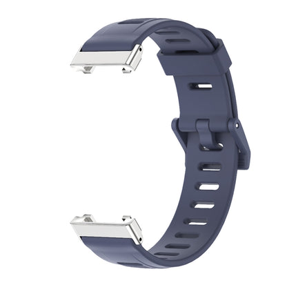 For Xiaomi Mi Band 7 Pro Mijobs Flat Hole TPU Watch Band(Blue Silver) - Watch Bands by MIJOBS | Online Shopping South Africa | PMC Jewellery | Buy Now Pay Later Mobicred