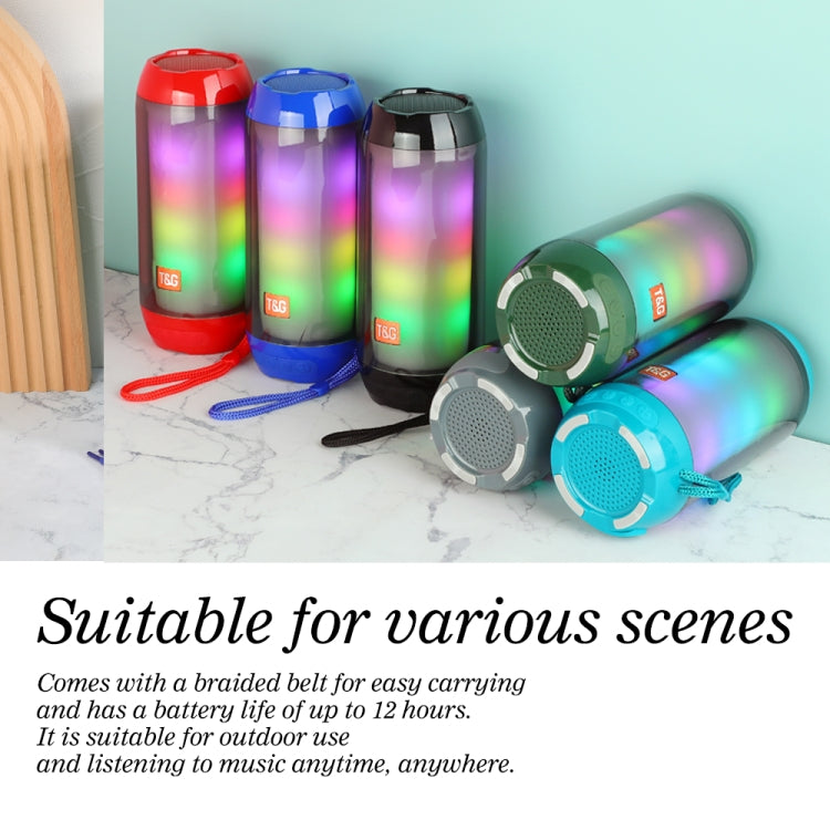 T&G TG643 Portable LED Light Waterproof Subwoofer Wireless Bluetooth Speaker(Grey) - Waterproof Speaker by T&G | Online Shopping South Africa | PMC TechLife | Buy Now Pay Later Mobicred