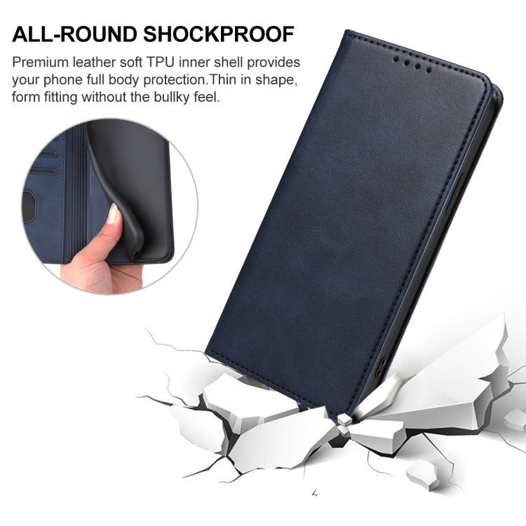 For Samsung Galaxy A40 Magnetic Closure Leather Phone Case(Blue) - free shipping - PMC TechLife - Order now!