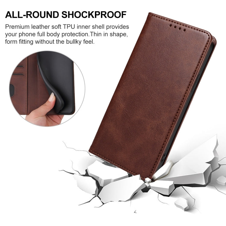 For Xiaomi 12X Magnetic Closure Leather Phone Case(Brown) - free shipping - PMC TechLife - Order now!