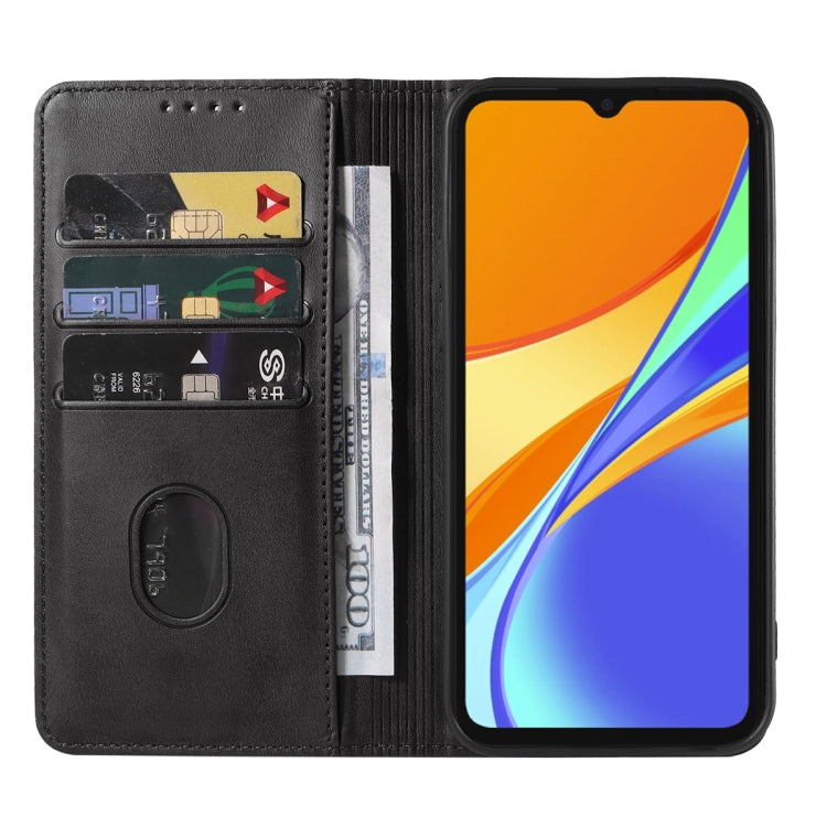 For Xiaomi Redmi 9C NFC Magnetic Closure Leather Phone Case(Black) - free shipping - PMC TechLife - Order now!