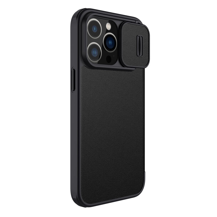 For iPhone 14 Pro NILLKIN QIN Series Pro Leather Phone Case(Black) - free shipping - PMC TechLife - Order now!