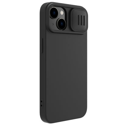 For iPhone 14 NILLKIN CamShield Liquid Silicone Phone Case(Black) - iPhone 14 Cases by NILLKIN | Online Shopping South Africa | PMC Jewellery | Buy Now Pay Later Mobicred