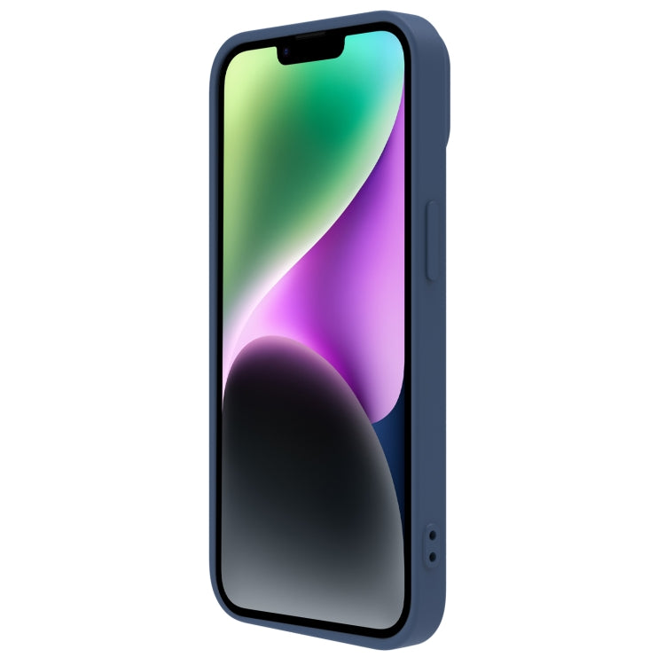 For iPhone 14 NILLKIN CamShield Liquid Silicone Phone Case(Blue) - free shipping - PMC TechLife - Order now!