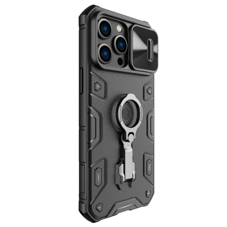 For iPhone 14 Pro Max NILLKIN CamShield Armor Pro Magnetic Phone Case(Black) - iPhone 14 Pro Max Cases by NILLKIN | Online Shopping South Africa | PMC Jewellery
