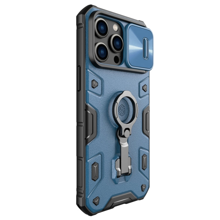 For iPhone 14 Pro Max NILLKIN Shockproof CamShield Armor Protective Case(Blue) - iPhone 14 Pro Max Cases by NILLKIN | Online Shopping South Africa | PMC Jewellery