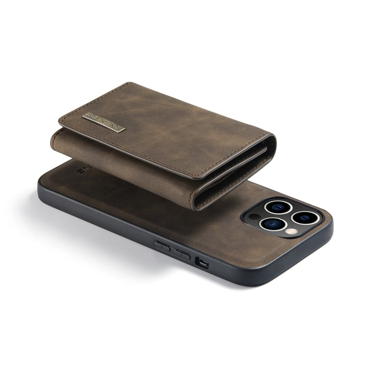 For iPhone 14 Pro DG.MING M1 Series 3-Fold Multi Card Wallet Leather Case(Coffee) - free shipping - PMC TechLife - Order now!