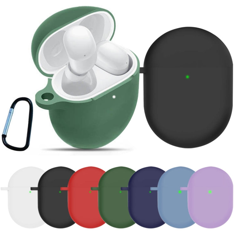 For Redmi Buds4 Silicone Earphone Protective Case with D Carabiner(Purple) - Xiaomi Earphone Case by PMC TechLife | Online Shopping South Africa | PMC TechLife