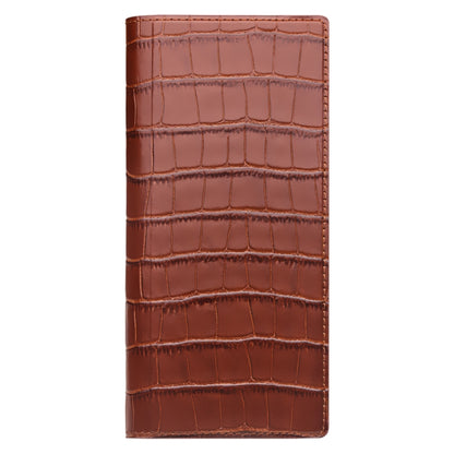 For Huawei Mate XS 2 QIALINO Crocodile Pattern Genuine Leather Phone Case(Brown) - Huawei Cases by QIALINO | Online Shopping South Africa | PMC Jewellery | Buy Now Pay Later Mobicred