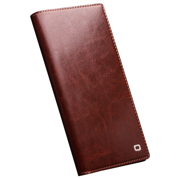 For Samsung Galaxy S22 Ultra 5G QIALINO Genuine Leather Phone Case(Brown) - Galaxy S22+ 5G Cases by QIALINO | Online Shopping South Africa | PMC Jewellery | Buy Now Pay Later Mobicred