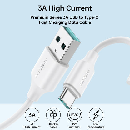 JOYROOM S-UC027A9 3A USB to USB-C/Type-C Fast Charging Data Cable, Length: 2m(Black) - USB-C & Type-C Cable by JOYROOM | Online Shopping South Africa | PMC Jewellery