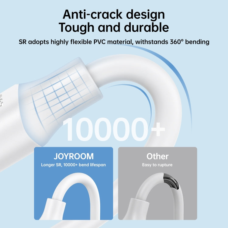 JOYROOM S-UL012A9 2.4A USB to 8 Pin Fast Charging Data Cable, Length:1m(Black) - Normal Style Cable by JOYROOM | Online Shopping South Africa | PMC TechLife