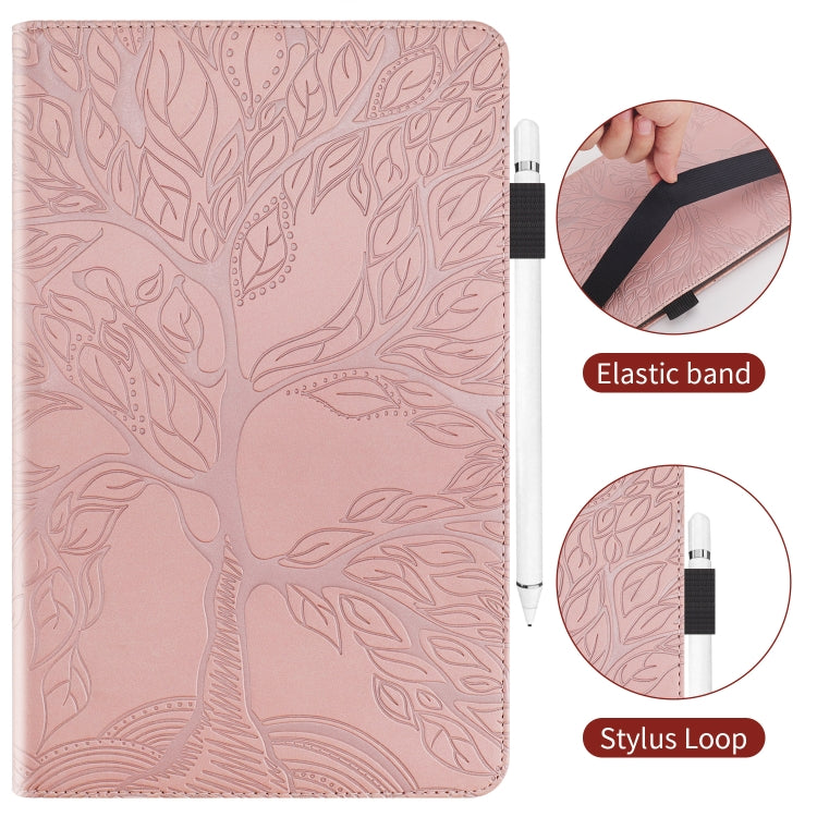 For Xiaomi Redmi Pad 10.61 Life Tree Series Horizontal Flip Leather Case with Holder(Rose Gold) -  by PMC Jewellery | Online Shopping South Africa | PMC Jewellery