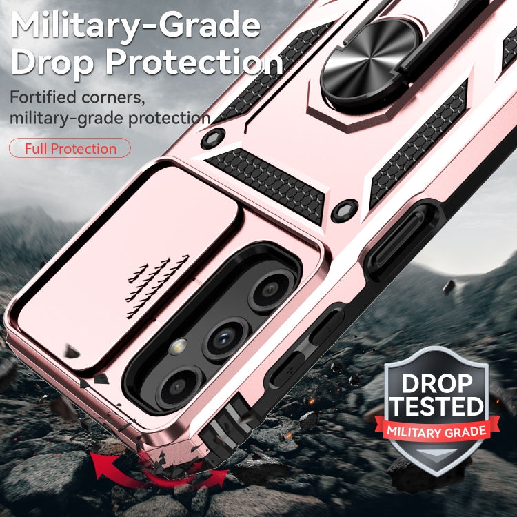 For Samsung Galaxy A14 5G Sliding Camshield Holder Phone Case(Rose Gold) - free shipping - PMC TechLife - Order now!