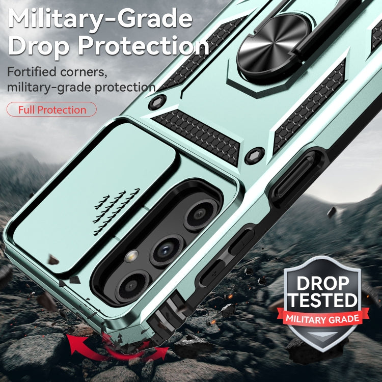 For Samsung Galaxy A14 5G Sliding Camshield Holder Phone Case(Dark Green) - free shipping - PMC TechLife - Order now!