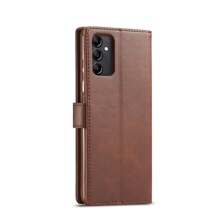 For Samsung Galaxy A14 4G/5G LC.IMEEKE Calf Texture Leather Phone Case(Brown) - free shipping - PMC TechLife - Order now!