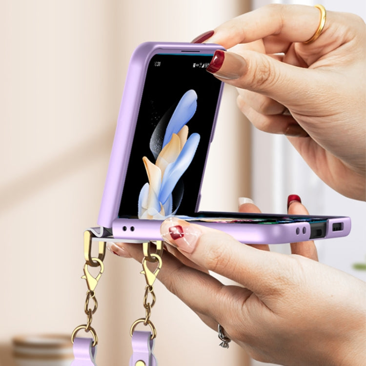 For Samsung Galaxy Z Flip4 GKK Integrated Ultra-thin Handbag Phone Case(Purple) - Galaxy Z Flip4 5G Cases by GKK | Online Shopping South Africa | PMC Jewellery