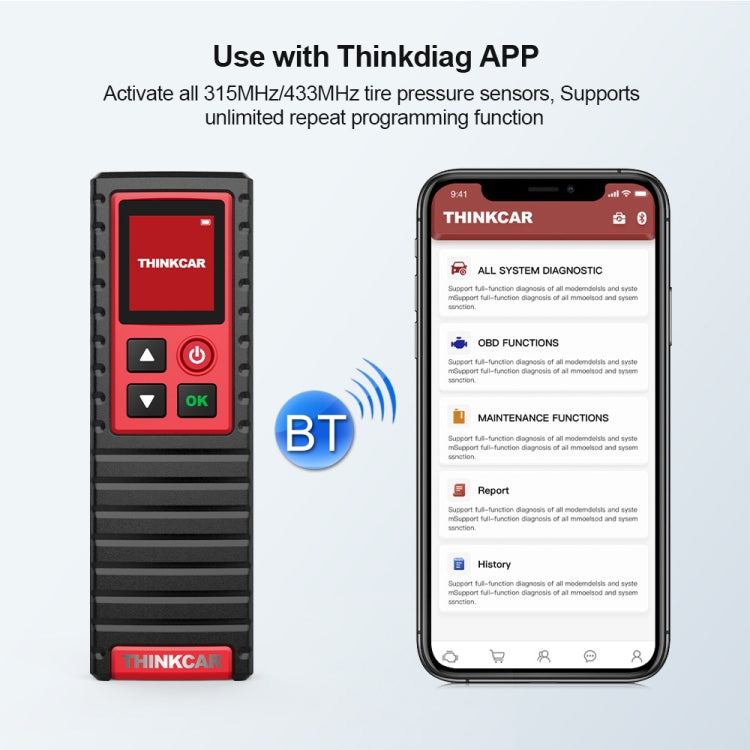 THINKCAR THINKTPMSG2 Car Tire Pressure Inspection Tool Reading Learning Sensor Activator Programming - Tire Pressure Gauges by PMC Jewellery | Online Shopping South Africa | PMC Jewellery