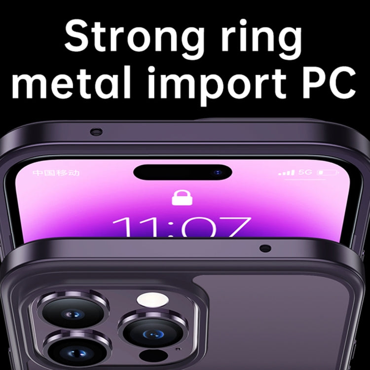 For iPhone 14 Pro SULADA Metal Frame + Nano Glass + TPU Phone Case(Black) - iPhone 14 Pro Cases by SULADA | Online Shopping South Africa | PMC TechLife