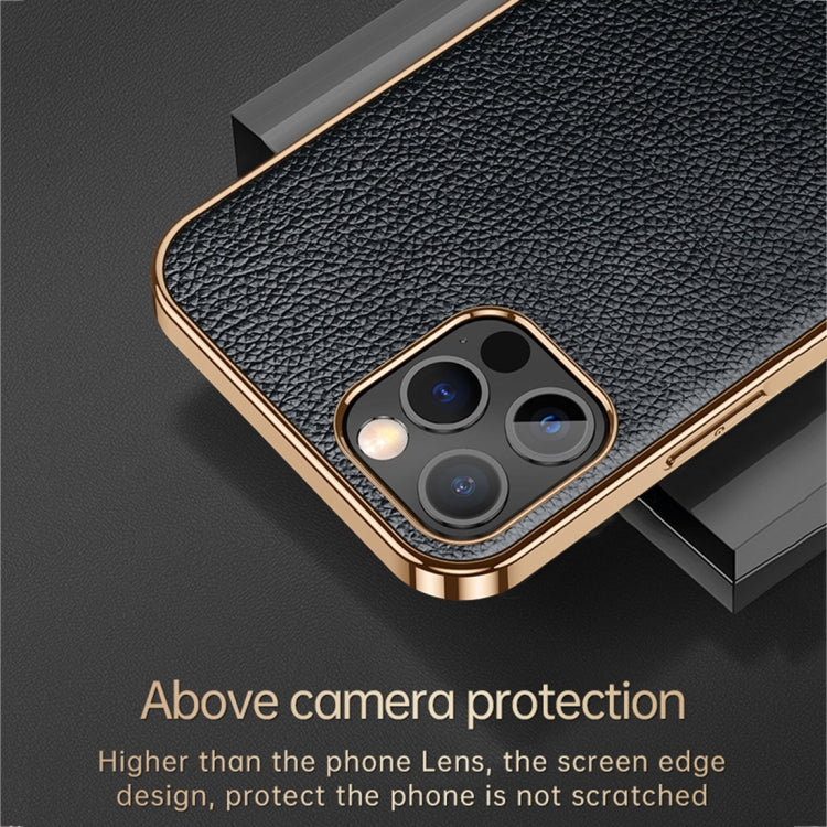 For iPhone 14 Pro Max SULADA Shockproof TPU + Handmade Leather Phone Case(Black) - iPhone 14 Pro Max Cases by SULADA | Online Shopping South Africa | PMC TechLife | Buy Now Pay Later Mobicred