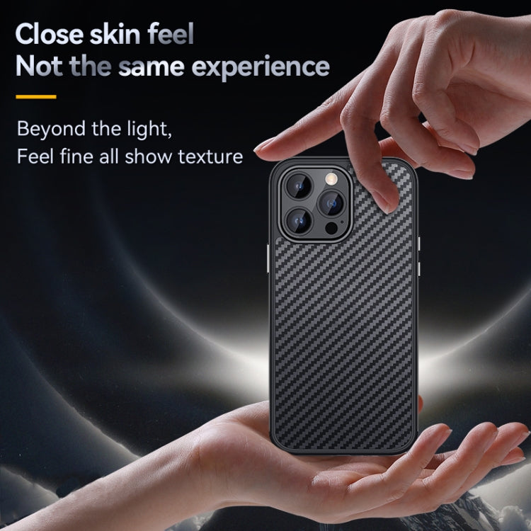 For iPhone 14 SULADA Carbon Fiber Textured Shockproof Metal + TPU Frame Case(Dark Green) - free shipping - PMC TechLife - Order now!