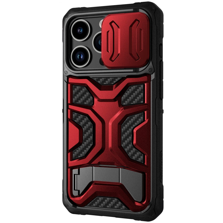 For iPhone 14 Pro NILLKIN Sliding Camera Cover Design TPU + PC Magnetic Phone Case(Red) - iPhone 14 Pro Cases by NILLKIN | Online Shopping South Africa | PMC TechLife | Buy Now Pay Later Mobicred