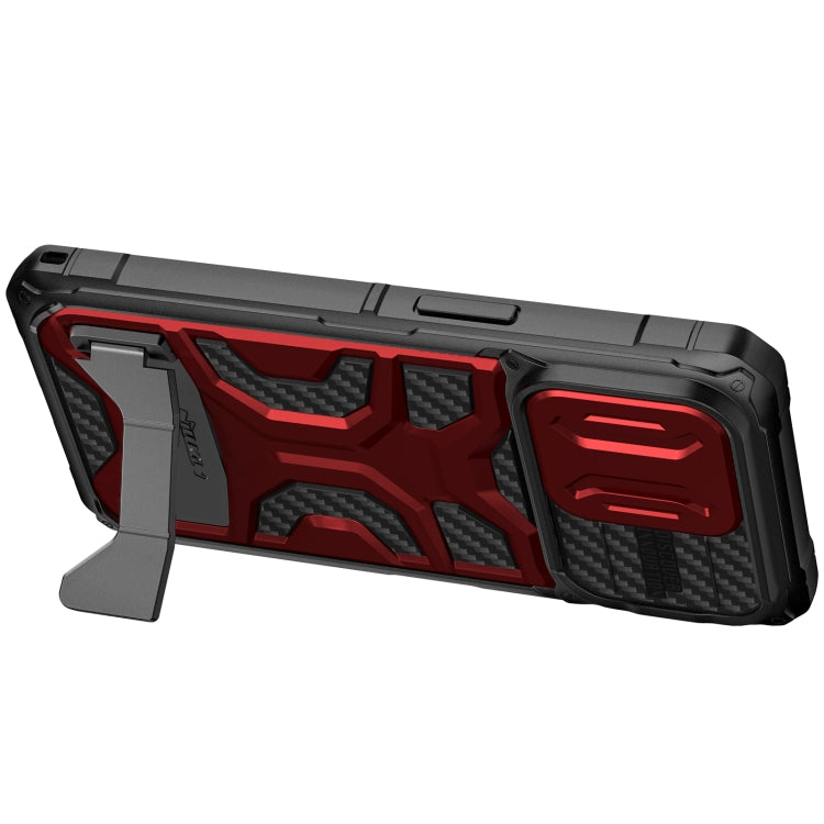 For iPhone 14 Pro NILLKIN Sliding Camera Cover Design TPU + PC Magnetic Phone Case(Red) - iPhone 14 Pro Cases by NILLKIN | Online Shopping South Africa | PMC TechLife | Buy Now Pay Later Mobicred