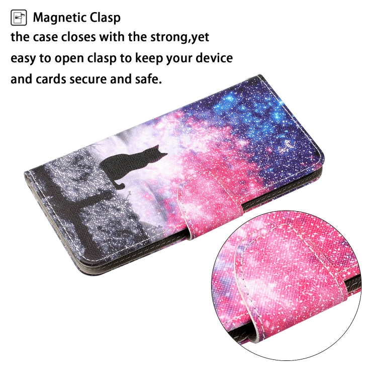 For Xiaomi Redmi A1 Colored Drawing Pattern Leather Phone Case(Star Sky Cat) - free shipping - PMC TechLife - Order now!